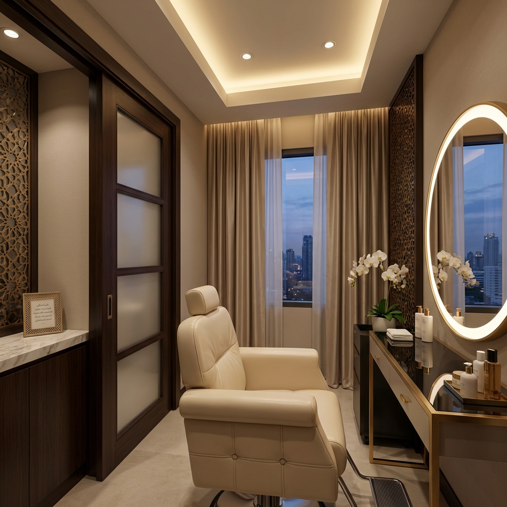 Private hair salon room for privacy and Muslim ladies in Sukhumvit
