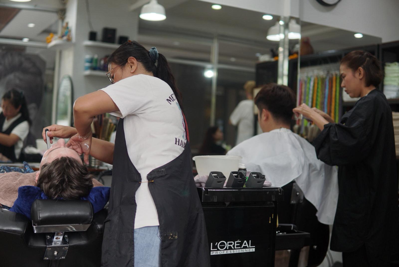 Interior view of our salon