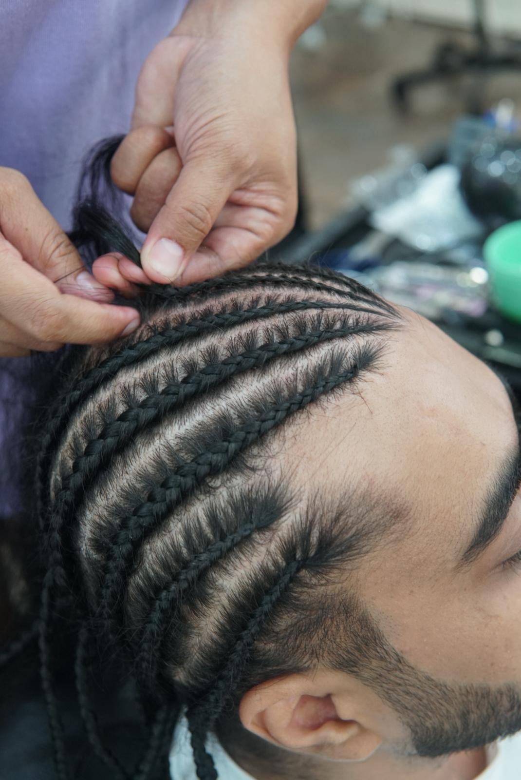 Men's haircut at barber shop in Bangkok Sukhumvit