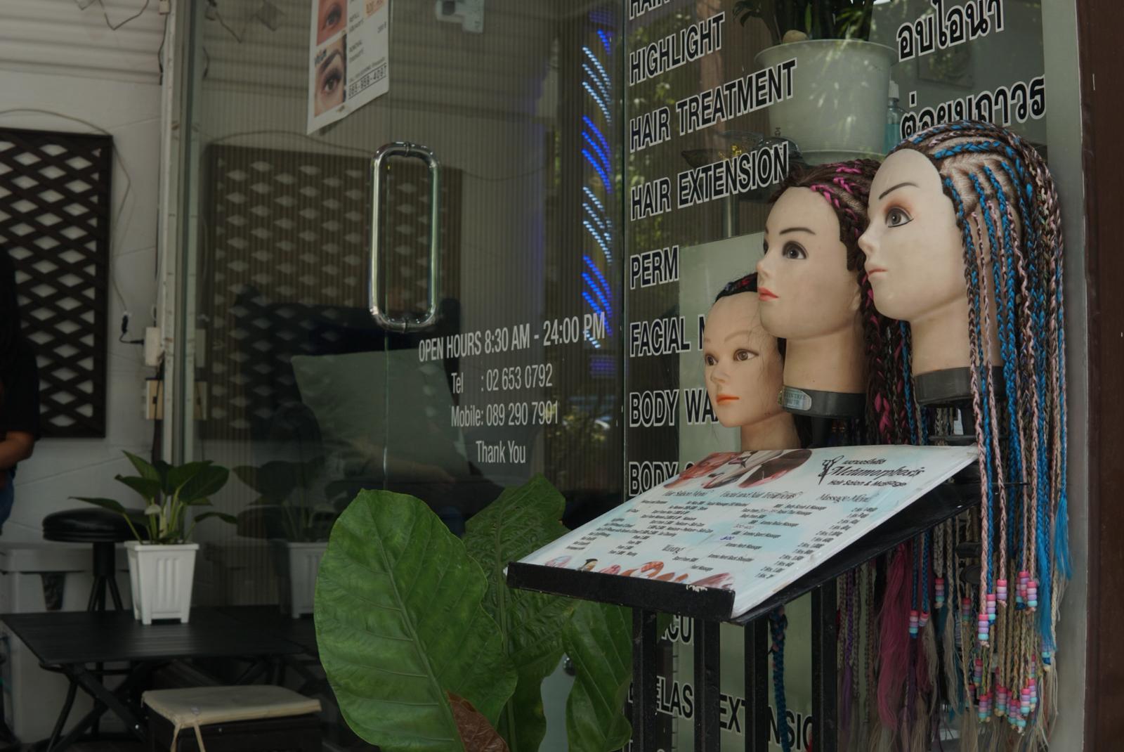 Japanese head spa and private massage rooms with shower facilities